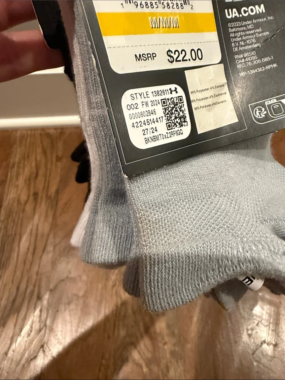 Under Armour Men's No-Show Athletic Socks - Black & White (6-Pack) 7-8.5 mens